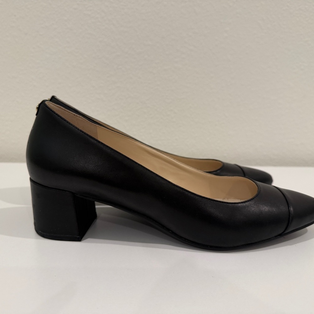 Cole Haan “Go-To” block heel pump, black